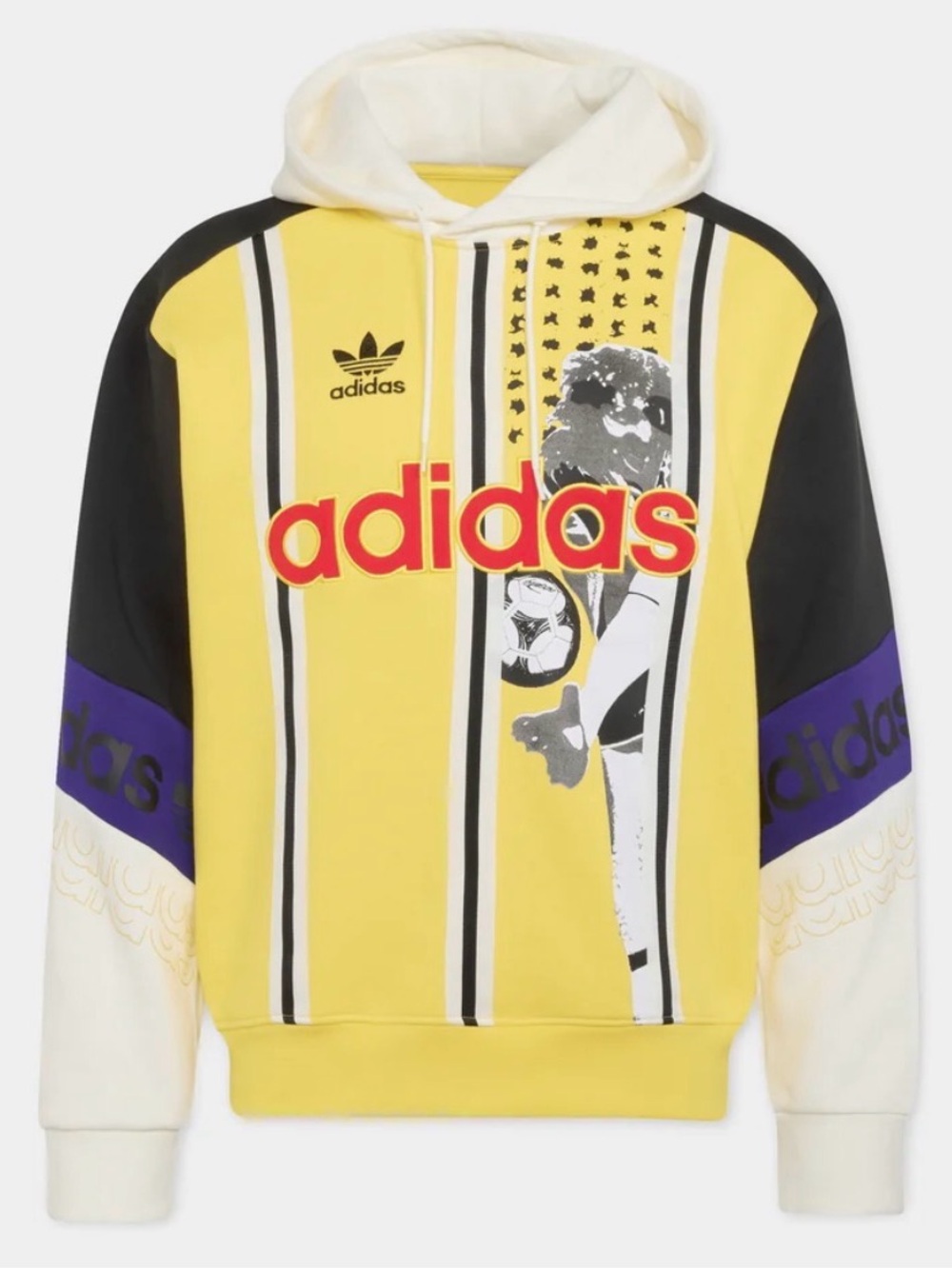adidas Originals Football Graphic Hoodie Archive Graphic Soccer Hoodie KC7917 M